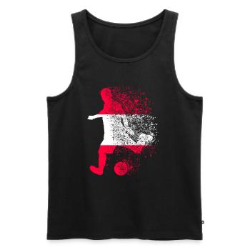 Autriche Football football footballeurs - Débardeur bio Premium Homme - noir - Devant - Michal (187cm)