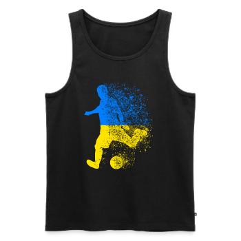 Ukraine football football football joueur de football - Débardeur bio Premium Homme - noir - Devant - Michal (187cm)