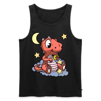 Good night Dino Toddlers Baby kids heavenly - Men's Premium Organic Tank Top - black - Front - AI Model Male 178 light (178cm)