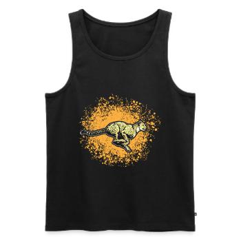 cheetah - Men's Premium Organic Tank Top - black - Front - AI Model Male 178 light (178cm)