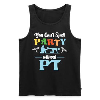 Physical Therapist Therapy - Männer Premium Bio Tank Top - Schwarz - Vorne - AI Model Male 178 light (178cm)