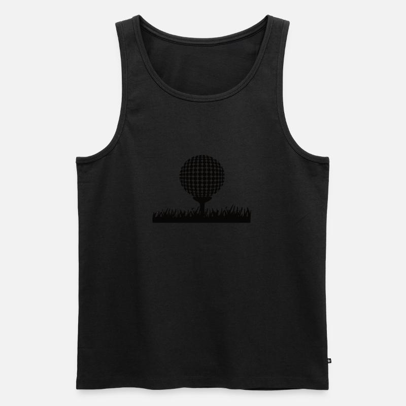 Golfen Golf Golfer Golfball - Männer Premium Bio Tank Top - undefined