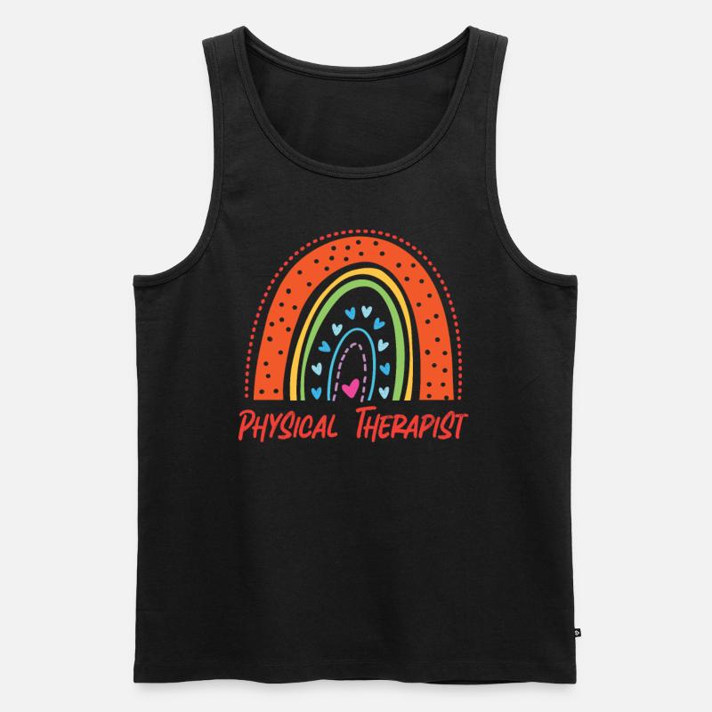 Physical Therapist Therapy - Männer Premium Bio Tank Top - Schwarz