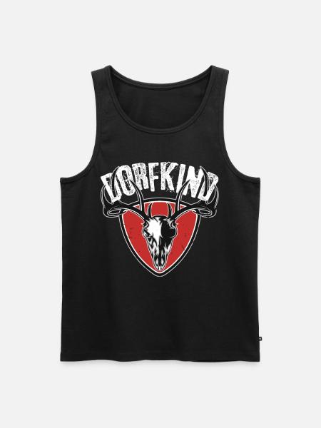 Dorfkind - Männer Premium Bio Tank Top - Schwarz