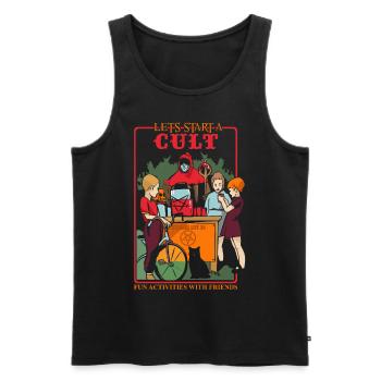 Blackcraft Cult Games Occult Witchcraft Satan Pent - Männer Premium Bio Tank Top - Schwarz - Vorne - AI Model Male 178 light (178cm)