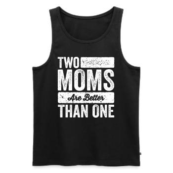 Homosexuell Lesbische Eltern Lesben Geschenk - Männer Premium Bio Tank Top - Schwarz - Vorne - Michal (187cm)