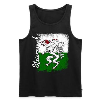 Steiermark - Männer Premium Bio Tank Top - Schwarz - Vorne - Michal (187cm)