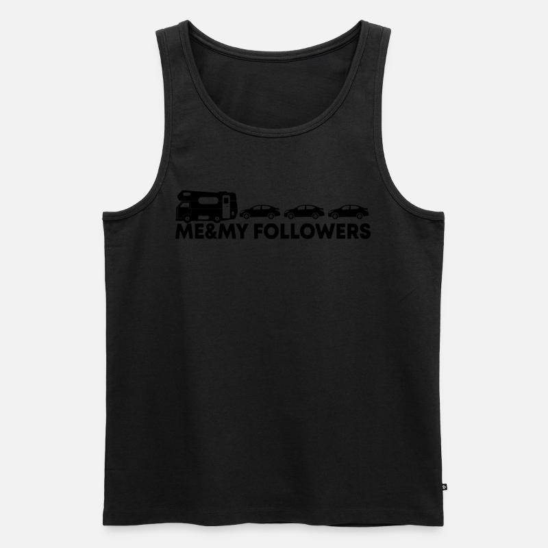 Camping Wohnmobil Camper Geschenk - Männer Premium Bio Tank Top - Schwarz
