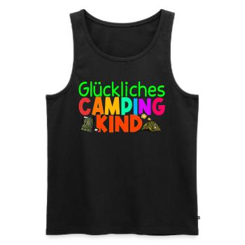 Camping Kinder Zubehör Camper Geschenk - Männer Premium Bio Tank Top - Schwarz - Vorne - Michal (187cm)