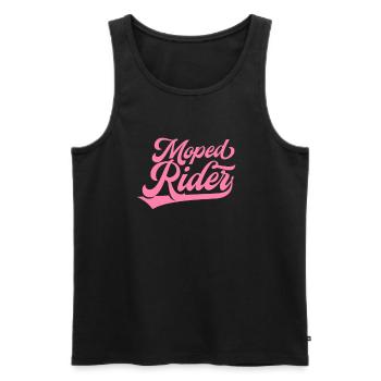 Mopedfahrer Fahrerin Mofa Moped Lustig - Männer Premium Bio Tank Top - Schwarz - Vorne - Michal (187cm)
