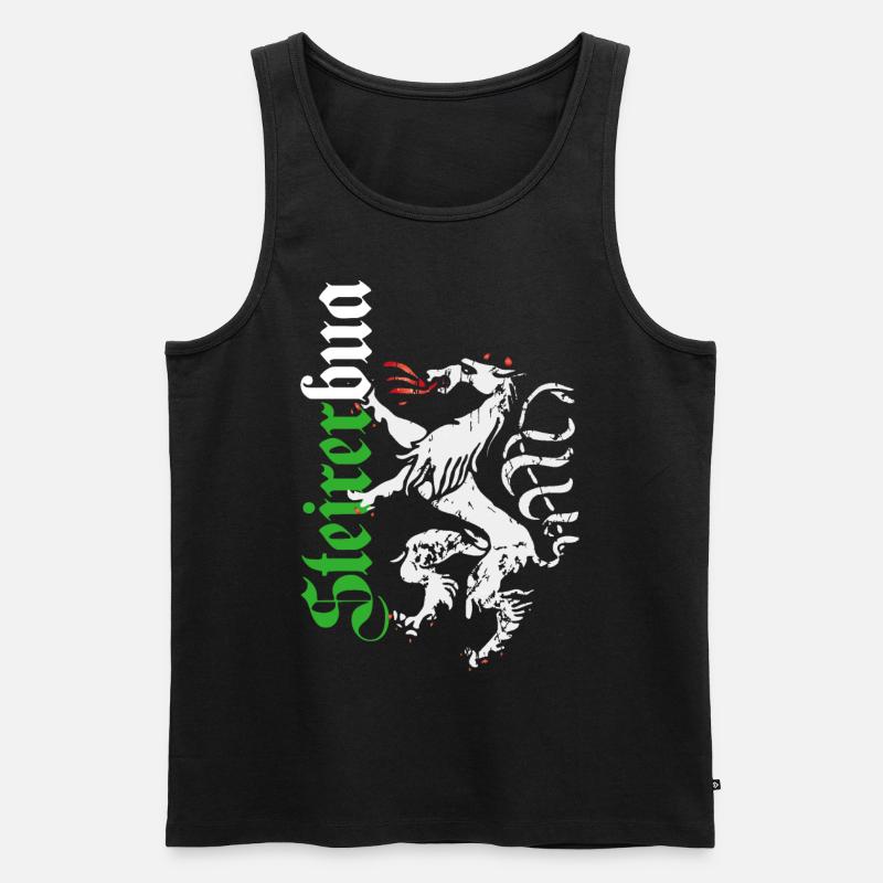 Steirerbua - Männer Premium Bio Tank Top - Schwarz