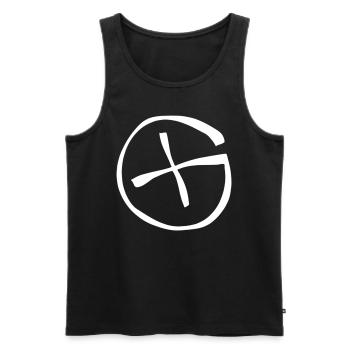 Not All Those Who Wander Are Lost Geocaching GPS S - Männer Premium Bio Tank Top - Schwarz - Vorne - Michal (187cm)