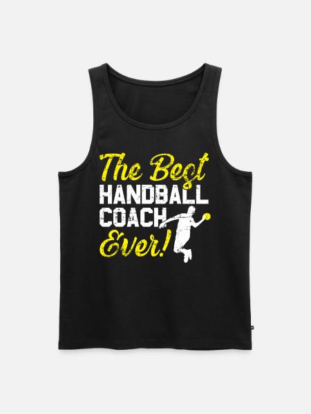 Bester Handball Trainer - Männer Premium Bio Tank Top - Schwarz