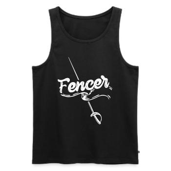 Fencers Hobby Swords Fencing Fencing Fencing - Men's Premium Organic Tank Top - black - Front - Michal (187cm)