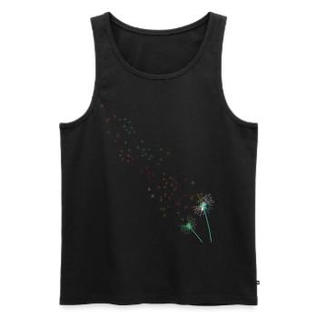 Pusteblume - Männer Premium Bio Tank Top - Schwarz - Vorne - Michal (187cm)