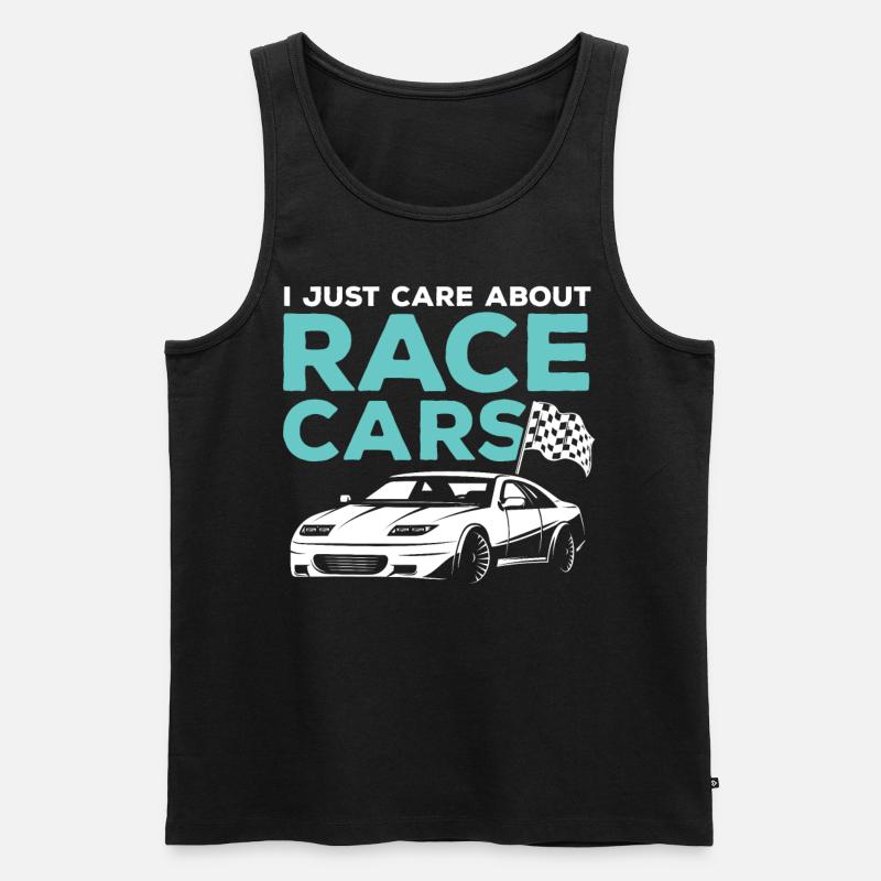 Rennnauto - Männer Premium Bio Tank Top - Schwarz