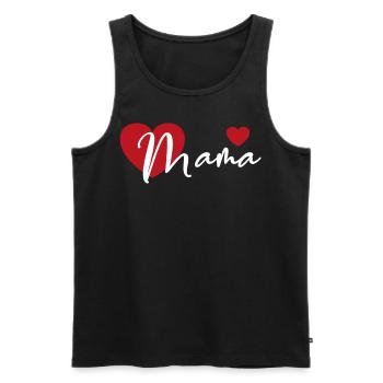 Mama - Männer Premium Bio Tank Top - Schwarz - Vorne - AI Model Male 178 light (178cm)