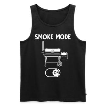 BBQ Smoker Smoke Mode On - Männer Premium Bio Tank Top - Schwarz - Vorne - AI Model Male 178 light (178cm)