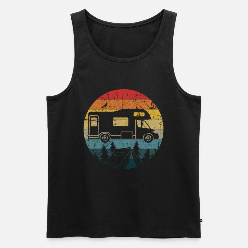 Camper - Männer Premium Bio Tank Top - Schwarz