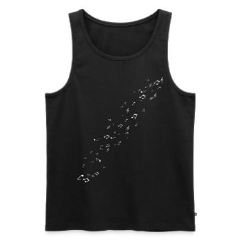 Music music key symbol - Men's Premium Organic Tank Top - black - Front - Michal (187cm)