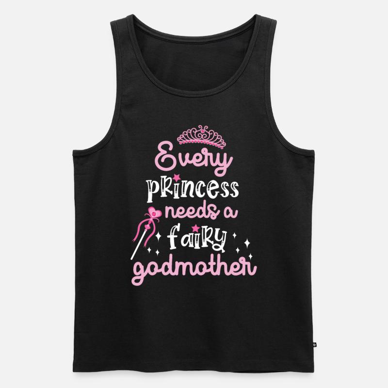 Every Princess Needs A Fairy - Männer Premium Bio Tank Top - Schwarz