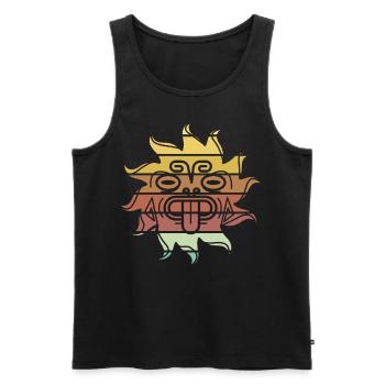 Neuseeland Haka Geschenkidee - Männer Premium Bio Tank Top - Schwarz - Vorne - AI Model Male 178 light (178cm)