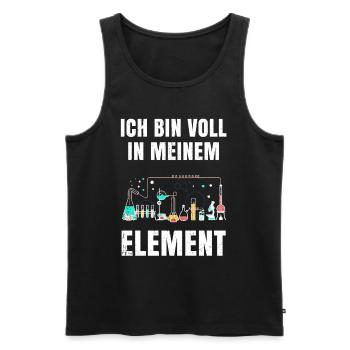 chemistry - Men's Premium Organic Tank Top - black - Front - AI Model Male 178 light (178cm)