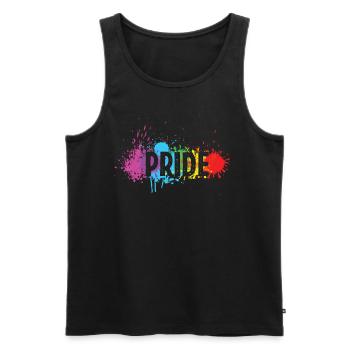LGBT Rainbow Pride - Débardeur bio Premium Homme - noir - Devant - AI Model Male 178 light (178cm)
