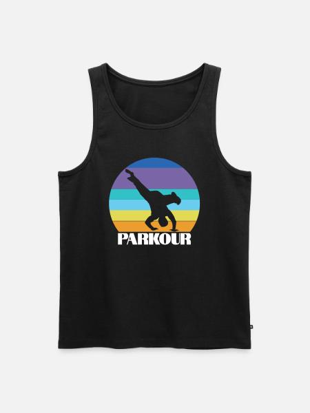 Gymnastics Parkour Sports Freerunning - Men's Premium Organic Tank Top - black