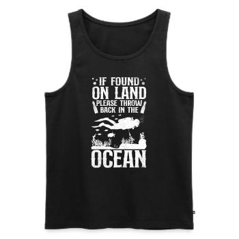 Scuba Diving Diver If Found On - Débardeur bio Premium Homme - noir - Devant - Michal (187cm)