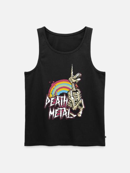 Death Metal Heavy Hardrock - Männer Premium Bio Tank Top - Schwarz