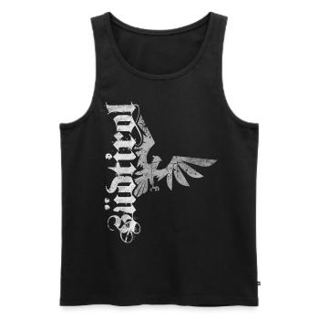 Südtirol Adler Wappen Retro Südtiroler Bua Madl - Männer Premium Bio Tank Top - Schwarz - Vorne - Michal (187cm)