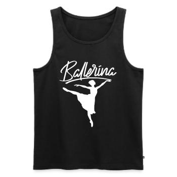 Ballerina Ballet Dancer Dance Dancer - Men's Premium Organic Tank Top - black - Front - Michal (187cm)