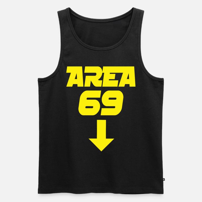 Area 69 - Männer Premium Bio Tank Top - Schwarz