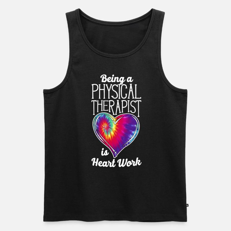 Physical Therapist Therapy - Männer Premium Bio Tank Top - Schwarz