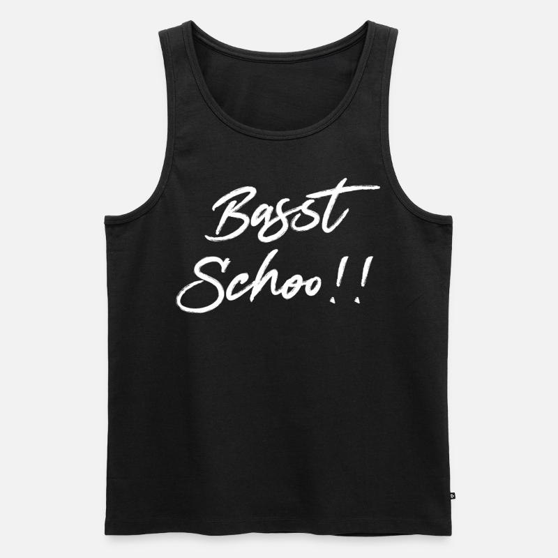 Basst scho - Männer Premium Bio Tank Top - Schwarz