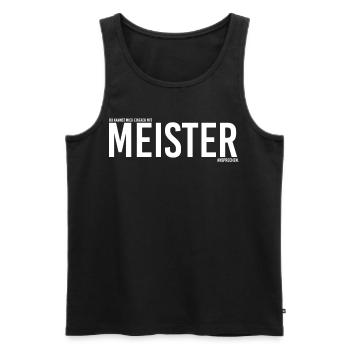 Meister 2021 - Männer Premium Bio Tank Top - Schwarz - Vorne - Michal (187cm)
