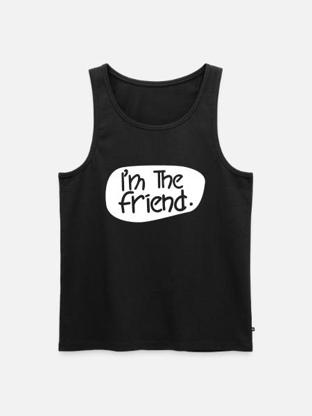 Jeg er den ven, der siger Venner bedste ven - Herre Premium økologisk tanktop - sort