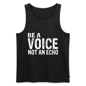 motivation - Men's Premium Organic Tank Top - black - Front - AI Model Male 178 light (178cm)