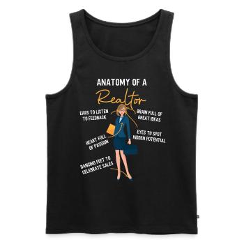 Anatomy Of A Realtor Cute - Débardeur bio Premium Homme - noir - Devant - Michal (187cm)