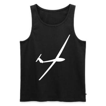 Glider Glider Gliding Glider - Men's Premium Organic Tank Top - black - Front - AI Model Male 178 light (178cm)