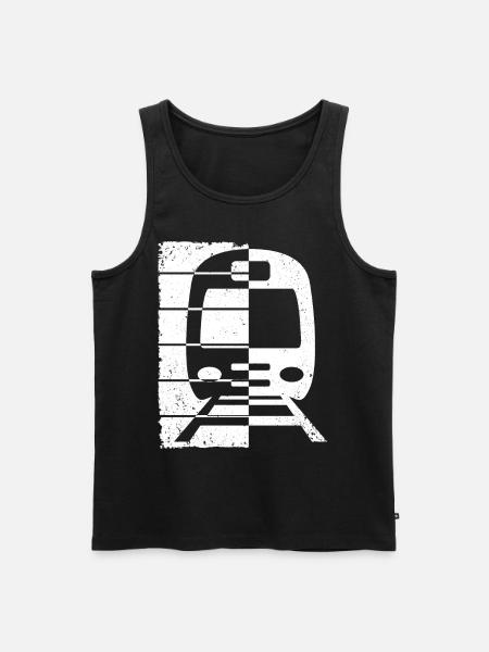 Trains ferroviaires Trains ferroviaires Conducteurs de train - Débardeur bio Premium Homme - noir