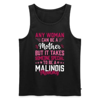Malinois Mama Belgischer Schäferhund Geschenk - Männer Premium Bio Tank Top - Schwarz - Vorne - AI Model Male 178 light (178cm)