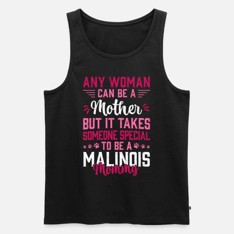 Malinois Mama Belgischer Schäferhund Geschenk - Männer Premium Bio Tank Top - Schwarz