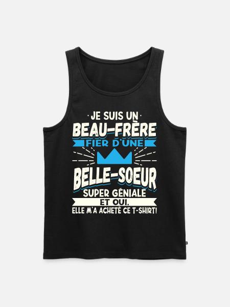Beau-Frère Cadeau - Débardeur bio Premium Homme - noir