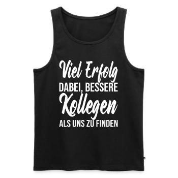 Abschiedsgeschenk Kollegen Jobwechsel - Männer Premium Bio Tank Top - Schwarz - Vorne - Michal (187cm)