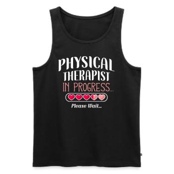 Future Physical Therapist Therapy - Männer Premium Bio Tank Top - Schwarz - Vorne - AI Model Male 178 light (178cm)