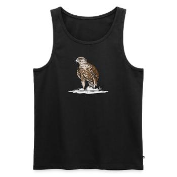 Sakerfalke I Greifvogel Faucon chasse au croque-beit motif pour - Débardeur bio Premium Homme - noir - Devant - Michal (187cm)