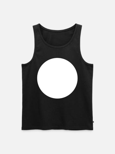circle - Men's Premium Organic Tank Top - black