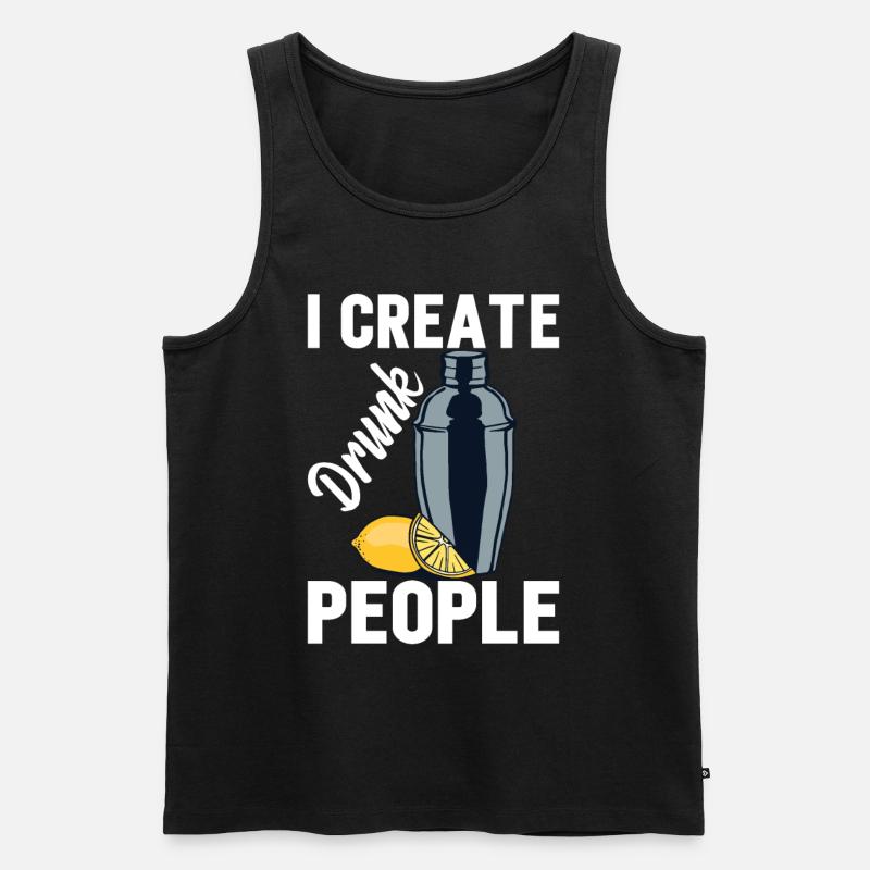 Barman Bartender Bartender Gift - Men's Premium Organic Tank Top - black